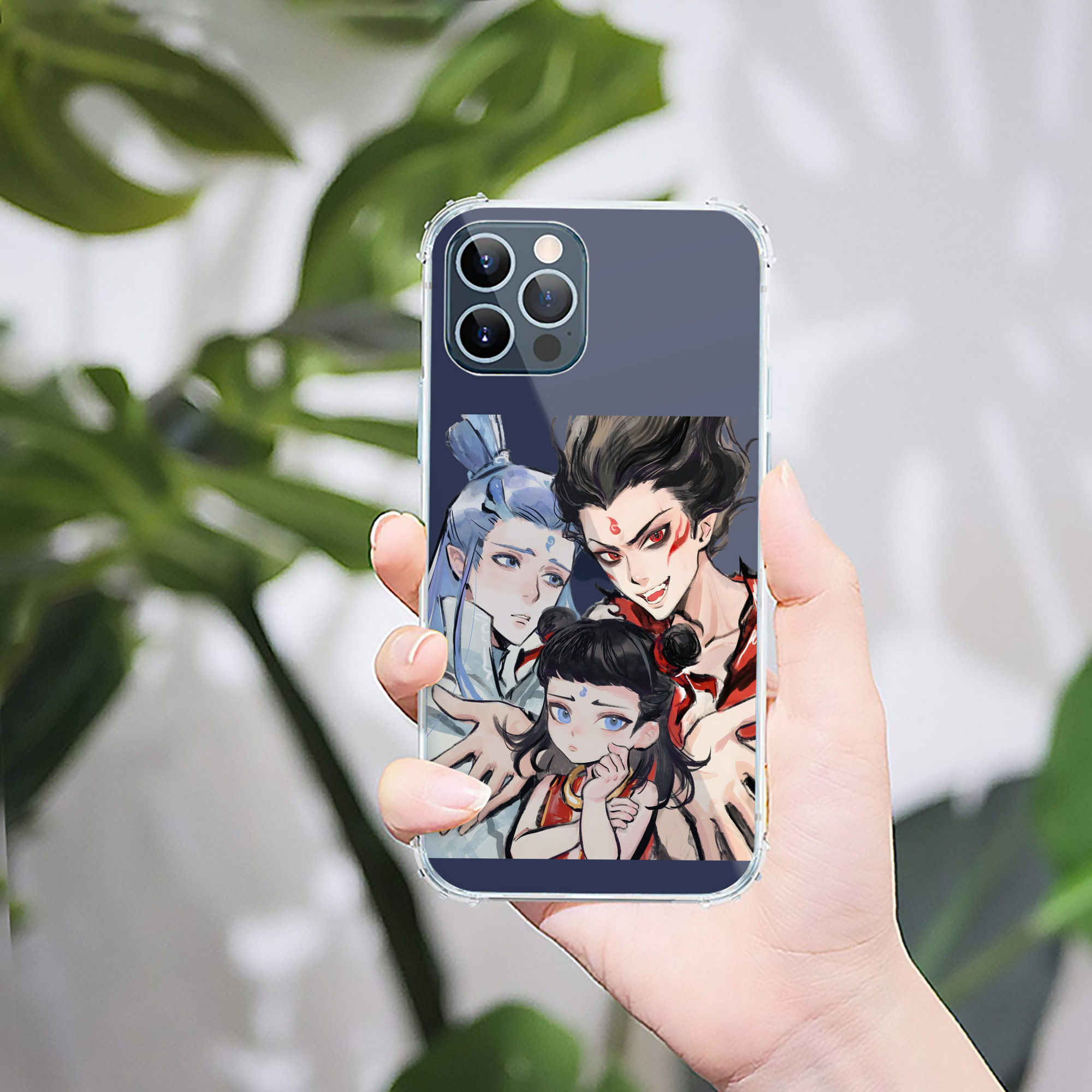 （画像用） Ne Zha 2 ナタ 魔童の大暴れ 【iPhone 12シリーズ対応】透明スマホケース（クリアソフトケース）